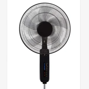 16 Inch Plastic Pedestal Fan with Lights Electric Power Source Mechanical Control Household Use