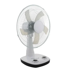 16 Inch Plastic Portable Air Cooling Table Fan Strong Wind Low Noise with Timer for Home Office & Outdoor Use