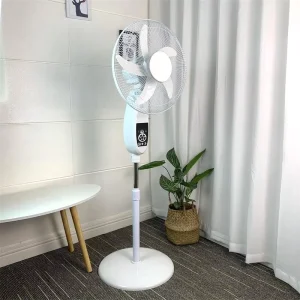 16 Inch Portable Electric Fan with Solar Panel and Rechargeable Battery
