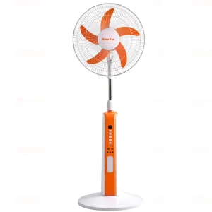 16 Inch Rechargeable Household Air Cooling Long Lasting Solar Fan for Home and Outdoor Use with Solar Panel
