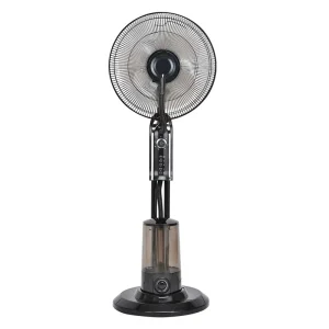 16 Inch Remote Control Electric Stand Fan Floor Humidifier Air Cooling Indoor Standing Spray Water Mist Fan