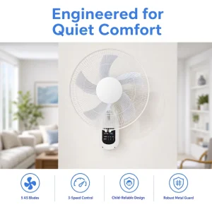 16 Inch Remote Control Wall Fan Electric Premium 16 Inch Remote Control Wall Mount Fan CKD