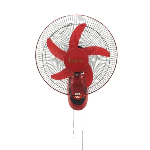 16 Inch Solar/Battery Electric Digital Plastic Wall Fan Remote Control 5 PP Blades 3 Speed Oscillating Outdoor Garage Use 1 Year