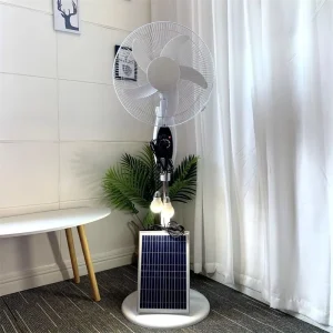 16 Inch Solar Panel Vertical Fan with Remote Control Floor Charging Indoor and Outdoor Emergency Solar Fan Ventilation Fan