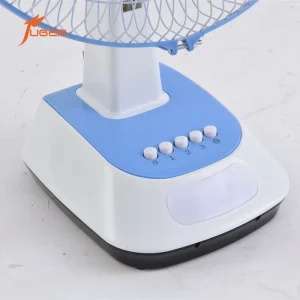16 Inch Solar Table Fan Rechargeable with LED Bulbs AC DC Dual Charging High Wind Speed Energy Efficient for Bedroom Outdoor