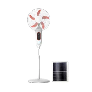 16 Inch Stand Fan Solar Rechargeable ACDC Fan 18 Inch Strong Wind Fan for Home