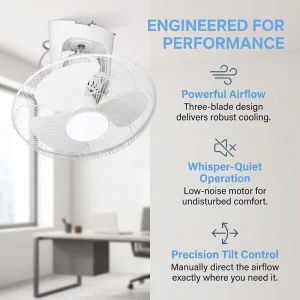 16 Inch Strong Wind Energy Saving Mute Moving Head Orbit Fan Ceiling Fan
