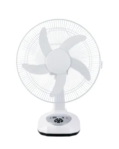 16 Inch Table Fan With LED Night Light USB Charging AC DC Rechargeable Two Speed Options New Model for Outdoor and Car Use