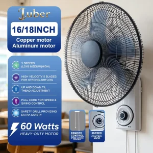 16 Inch Wall Fan Strong Wind Electric Cooling Fan for Summer Promotion Bulk Supplies