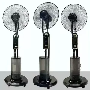 16-inch Floor-standing Remote-controlled Water Mist Fan and Household Air Cooler with Adjustable Wind Speed