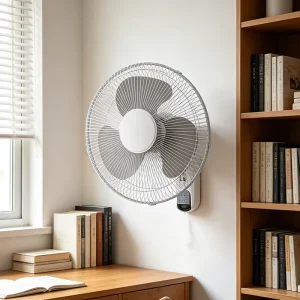 16 inch Smart Wall Fan with Remote Control Guangdong Air Cooling Fan Wall Mounted 3 Blades Fan