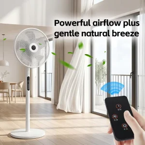 16inch Smart Air Cooling Stand Fan with Remote Control Adjustable Height Timer Start Stop Outdoor Use