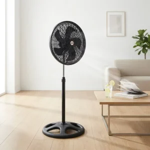 17.9 inch Electric Oscillating Low Noise Air Cooling Fan Strong Wind Power Durable Metal Mechanically Controlled Energy