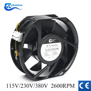 172*150*51MM 2600RPM 230VAC Compact Cooling Industrial Airflow Ventilation Axial Fan