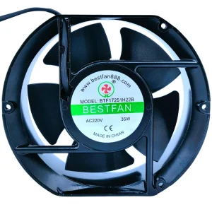 17251 AC 220V Waterproof Brushless Cooling Fan, 110V/220V/380V, Aluminum Frame and Plastic Blade