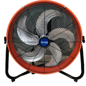 18/20 Inch Industrial High Speed Metal Blade Tilt Drum Fan Battery Powered Blower Air Cooling Fan Oscillating Hotel Outdoor Use