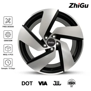 18-21 Inch Forged Wheels Matte Black Machine-Face Rims