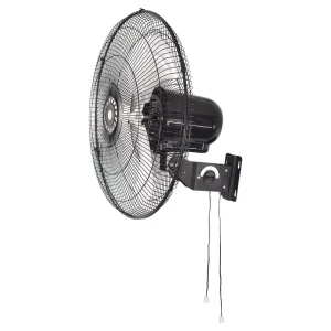 18 Inch 3 Metal Blade Adjustable Wall Mounted Fan High Performance 80w Motor Air Circulation 3 speeds Quiet Cooling Wall Fan