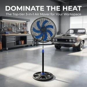 18 Inch 3 in 1 Industrial Fan Stand Floor Wall Fan with 3 5 7 Blades High Velocity Electric Fan for Home 2