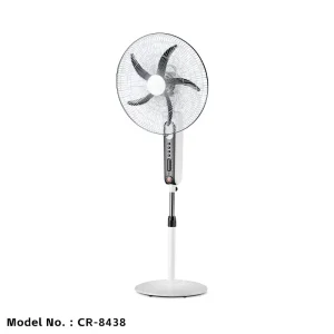 18 Inch DC AC Pedestal Fan Home Solar Rechargeable Stand Fan for Office Bedroom Market Household