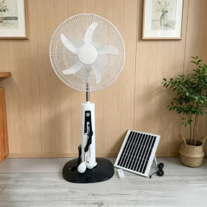 18 Inch DC Solar Stand Fan with USB and Light
