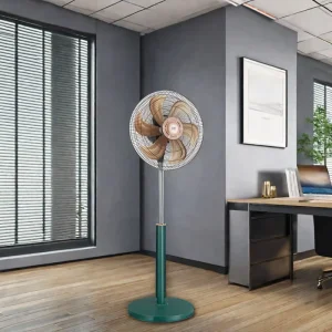18 Inch Electric Pedestal & Tower Fan for Home Office & Hotel 4 Speed Wind Settings Mechanical Control Plastic Box Installation