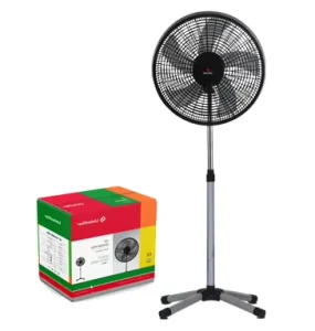 18 Inch Electric Stand Aluminum Motor Tower Pedestal Fans Classic 5 Blade Cooling Fan