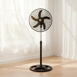 18 Inch High Velocity Standing Floor Fan with Adjustable Height for Home & Industrial Heavy Duty Electric Stand Fan