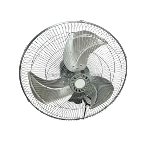 18 Inch Remote Control Wall Fan 3 Aluminum Blades Commercial Industrial Oscillating Cooling Fan