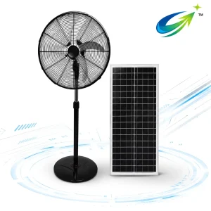 18 Inch Solar Powered 3 Speed Fan with 36000mAh Battery Backup for Home Camping Outdoor RV Travel Power Outage Emergency Cooling