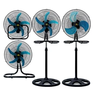 18 Inch Three-in-One Emergency Electric Air Cooling Fan Low Noise Household and Commercial Use Multi-Purpose Aluminium Blade