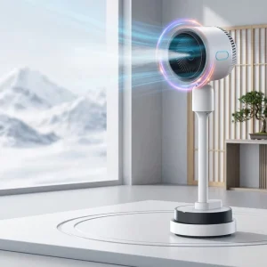 1800W Portable Low Noise Multifunction Heating Cooling Air Circulator Fan Humidifier Touch Control Timer Fixed Frequency Car
