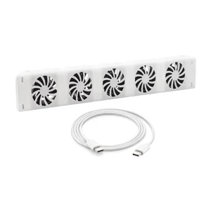 18Db Mid Range 5 Fan Radiator Magnetic Smart Cooling Fireplace Fan Electric Ball Ventilator OEM Household Radiator Ventilation