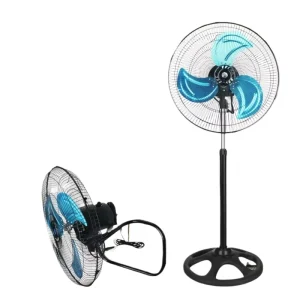 18inch 3in1 Industrial Fan Electrical Cooling Tower Pedestal Air Circulation Stand Fan Powerful Metal Floor Fan