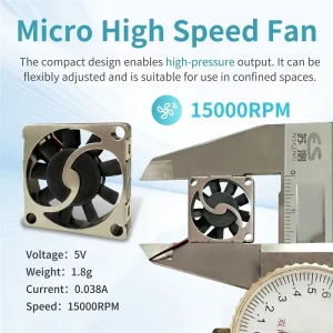18mm Axial Flow Fan Super Thin 3.3V 5V Brushless Mini Cooling Air Power Source OEM ODM Supported