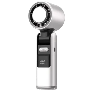 199 Foldable Mini Fan Digital Display Air Cooler with LED Light Custom Portable Electric Fan