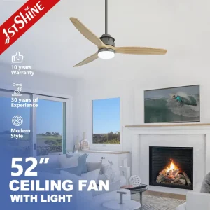1stshine Ceiling Fan 52 Inch Dc Circuit Soundless Energy Saving Save Space Led Ceiling Fan