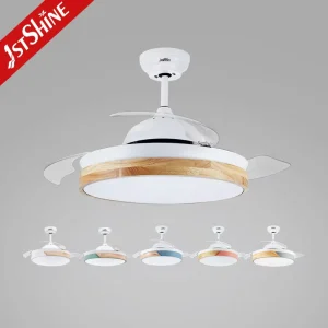 1stshine Ceiling Fan Light Modern 3 Abs Blade Invisible Ceiling Fan with Remote Control