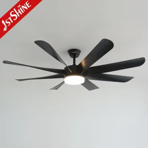1stshine Ceiling Fan with Light Black Modern 58″ Dc Motor High air Volume Abs Blade Big Ceiling Fan
