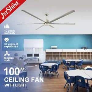 1stshine Industrial Ceiling Fan Large DC Motor High Airflow Powerful Commercial Warehouse Factory Workshop
