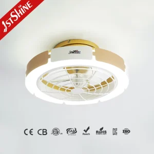 1stshine Price Quiet Low Energy Remote Control LED Light Ceiling Fan for Study Room