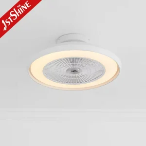 1stshine White Ceiling Fan with Light Indoor Ceiling Box Fan Quite Dc Motor Led Ceiling Fan