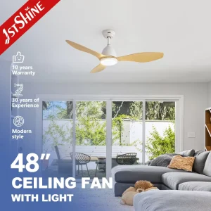 1stshine Wifi App Control Voice Compatible Intelligent Abs Blades Remote Modern Design Home Smart Ceiling Fan With Led Light