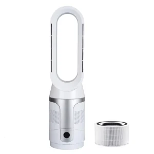 2 in 1 Air Purifier Bladeless Fan Tower Fan With Tuya APP