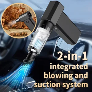 2 in 1 Turbo Jet Fan Handheld Blow and Suction Fan 8000mAh 100 Speed Wind for Cooling Car Home Dusting Snow and Leaf Blower