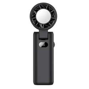 2 in 1 Type C Rechargeable Handheld Desktop Mini Fan Portable Electric Plastic Silent Cooling Fan Ice Function for Outdoor