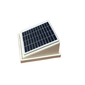 2.5W Solar Powered Exhaust Vent Fan Brushless DC Motor Corrosion Resistant Plastic Housing for Shed Greenhouse Ventilation