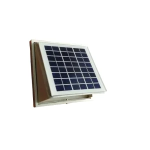 2.5W Solar Wall Fan Brushless DC Motor for Shed Greenhouse RV Trailer Pet House Ventilation