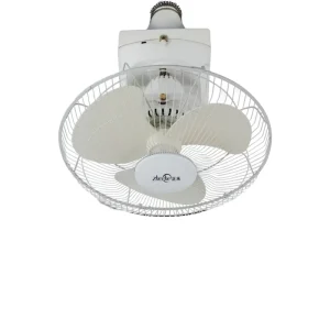 20 Inch 360 Degree Rotating Electric Metal Ceiling Fan with 3-Speed for Home Commercial RV School Cooling