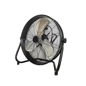 20 Inch Commercial Industrial Metal Floor Fan 3 Speeds Electric Ventilation for Outdoor RV Household & Hotel